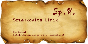 Sztankovits Ulrik névjegykártya