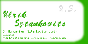 ulrik sztankovits business card